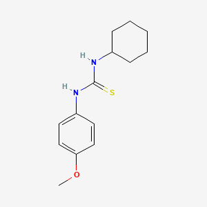 molecular formula C14H20N2OS B5533659 1-Cyclohexyl-3-(4-methoxyphenyl)thiourea CAS No. 15863-22-6
