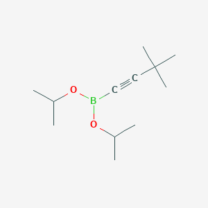 molecular formula C12H23BO2 B055339 (2-叔丁基-1-乙炔基)二异丙氧基硼烷 CAS No. 121021-24-7
