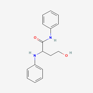 molecular formula C16H18N2O2 B5533965 2-anilino-4-hydroxy-N-phenylbutanamide 