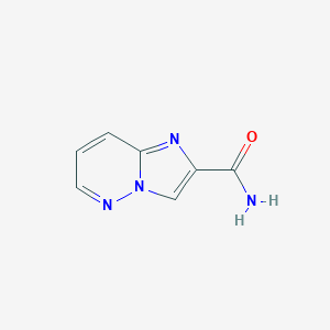 molecular formula C7H6N4O B055340 Imidazo[1,2-b]pyridazine-2-carboxamide CAS No. 123531-29-3