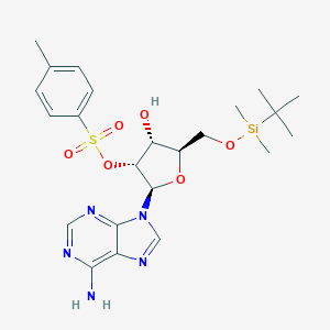 molecular formula C23H33N5O6SSi B055341 [(2R,3R,4R,5R)-2-(6-Aminopurin-9-yl)-5-[[tert-butyl(dimethyl)silyl]oxymethyl]-4-hydroxyoxolan-3-yl] 4-methylbenzenesulfonate CAS No. 115094-43-4