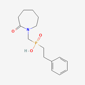 molecular formula C15H22NO3P B5534226 (2-OXO-1-AZEPANYL)METHYL(PHENETHYL)PHOSPHINIC ACID 