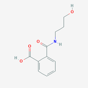 molecular formula C11H13NO4 B5534234 2-(3-Hydroxypropylcarbamoyl)benzoic acid 