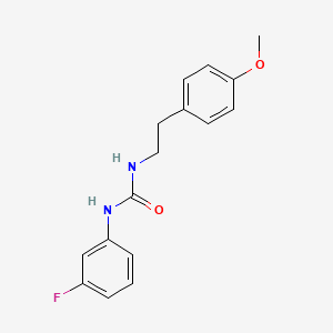 molecular formula C16H17FN2O2 B5535235 1-(3-Fluorophenyl)-3-[2-(4-methoxyphenyl)ethyl]urea 