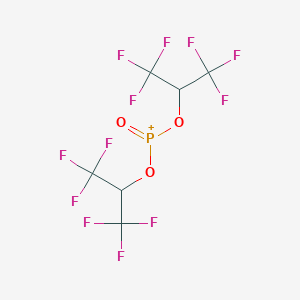 molecular formula C6H2F12O3P+ B055353 Bis(1,1,1,3,3,3-hexafluoropropan-2-yloxy)-oxophosphanium CAS No. 120104-57-6