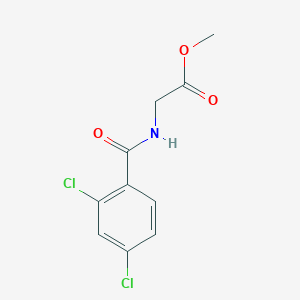 molecular formula C10H9Cl2NO3 B5535808 METHYL 2-[(2,4-DICHLOROPHENYL)FORMAMIDO]ACETATE 