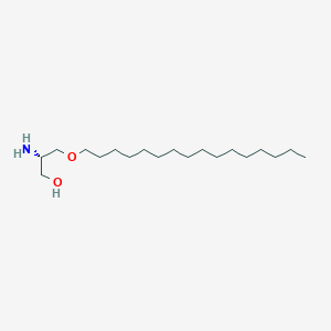 molecular formula C19H41NO2 B055362 1-Hexadecyl-2-amino-2-deoxy-sn-glycerol CAS No. 136770-76-8