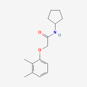 molecular formula C15H21NO2 B5536340 N-cyclopentyl-2-(2,3-dimethylphenoxy)acetamide 