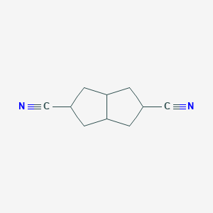 molecular formula C10H12N2 B055364 1,2,3,3a,4,5,6,6a-Octahydropentalene-2,5-dicarbonitrile CAS No. 111742-46-2