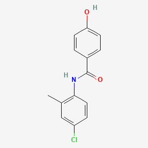 molecular formula C14H12ClNO2 B5536415 N-(4-Chloro-2-methylphenyl)-4-hydroxybenzamide, AldrichCPR 