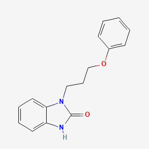 molecular formula C16H16N2O2 B5536470 3-(3-phenoxypropyl)-1H-benzimidazol-2-one 