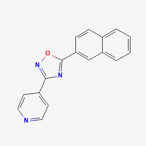 molecular formula C17H11N3O B5536577 4-[5-(Naphthalen-2-yl)-1,2,4-oxadiazol-3-yl]pyridine 