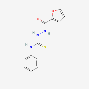 molecular formula C13H13N3O2S B5536688 1-(Furan-2-carbonylamino)-3-(4-methylphenyl)thiourea 