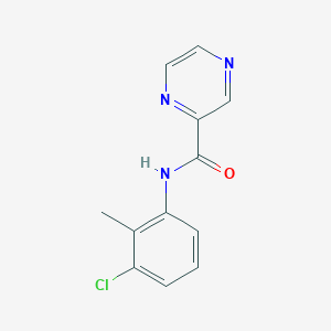 molecular formula C12H10ClN3O B5536702 N-(3-chloro-2-methylphenyl)pyrazine-2-carboxamide 