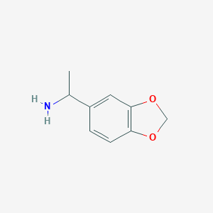 molecular formula C9H11NO2 B055370 1-(1,3-Benzodioxol-5-yl)ethanamine CAS No. 121734-64-3
