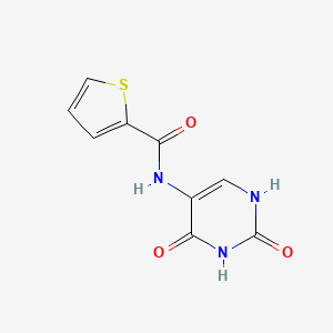 molecular formula C9H7N3O3S B5537116 N-(2,4-dioxo-1,2,3,4-tetrahydropyrimidin-5-yl)thiophene-2-carboxamide 