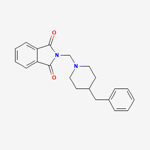 molecular formula C21H22N2O2 B5537192 2-[(4-BENZYLPIPERIDIN-1-YL)METHYL]-2,3-DIHYDRO-1H-ISOINDOLE-1,3-DIONE 