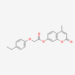 molecular formula C20H18O5 B5537327 4-methyl-2-oxo-2H-chromen-7-yl 2-(4-ethylphenoxy)acetate 