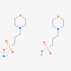 molecular formula C14H29N2NaO8S2 B055374 MOPS 半钠盐 CAS No. 117961-20-3