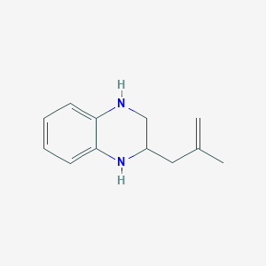 molecular formula C12H16N2 B055378 2-(2-Methylallyl)-1,2,3,4-tetrahydroquinoxaline CAS No. 113477-72-8