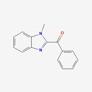 molecular formula C15H12N2O B5537942 (1-Methyl-1H-benzoimidazol-2-yl)-phenyl-methanone CAS No. 5811-37-0