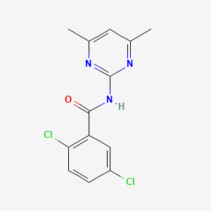 molecular formula C13H11Cl2N3O B5538028 2,5-dichloro-N-(4,6-dimethylpyrimidin-2-yl)benzamide 