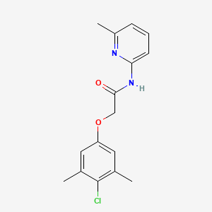 molecular formula C16H17ClN2O2 B5538400 2-(4-CHLORO-3,5-DIMETHYLPHENOXY)-N-(6-METHYL-2-PYRIDYL)ACETAMIDE 