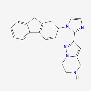 2-[1-(9H-fluoren-2-yl)-1H-imidazol-2-yl]-4,5,6,7-tetrahydropyrazolo[1,5-a]pyrazine hydrochloride