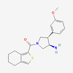 (3R*,4S*)-4-(3-methoxyphenyl)-1-(4,5,6,7-tetrahydro-2-benzothien-1-ylcarbonyl)pyrrolidin-3-amine