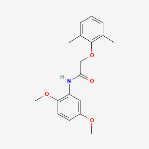 B5538532 N-(2,5-dimethoxyphenyl)-2-(2,6-dimethylphenoxy)acetamide CAS No. 5938-36-3