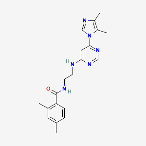 N-(2-{[6-(4,5-dimethyl-1H-imidazol-1-yl)-4-pyrimidinyl]amino}ethyl)-2,4-dimethylbenzamide