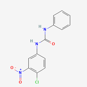 molecular formula C13H10ClN3O3 B5538542 1-(4-Chloro-3-nitrophenyl)-3-phenylurea 