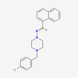 4-(4-chlorobenzyl)-N-(1-naphthylmethylene)-1-piperazinamine