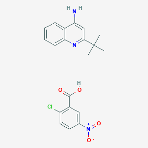 molecular formula C20H20ClN3O4 B5538660 2-Tert-butylquinolin-4-amine;2-chloro-5-nitrobenzoic acid 