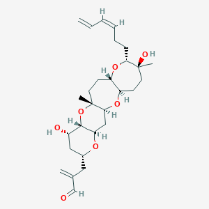 molecular formula C28H42O7 B055387 Hemibrevetoxin B CAS No. 122271-91-4