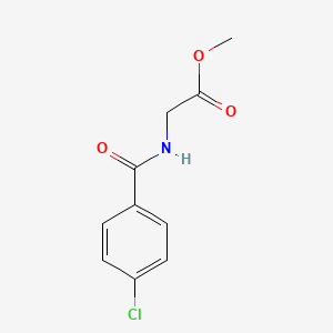 molecular formula C10H10ClNO3 B5538756 Glycine, N-(4-chlorobenzoyl)-, methyl ester CAS No. 59893-99-1