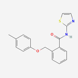 molecular formula C18H16N2O2S B5539050 2-[(4-methylphenoxy)methyl]-N-(1,3-thiazol-2-yl)benzamide 