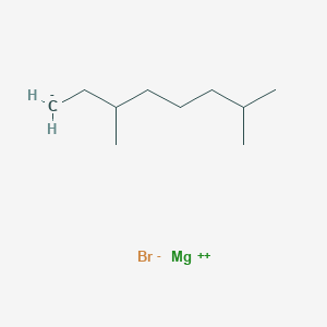 molecular formula C10H21BrMg B055392 3,7-Dimethyloctylmagnesium bromide CAS No. 114499-45-5