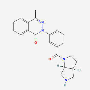 molecular formula C22H22N4O2 B5539273 2-[3-[(3aS,6aS)-3,3a,4,5,6,6a-hexahydro-2H-pyrrolo[2,3-c]pyrrole-1-carbonyl]phenyl]-4-methylphthalazin-1-one 
