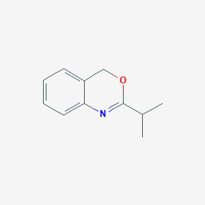 molecular formula C11H13NO B055393 4H-3,1-Benzoxazine,2-(1-methylethyl)-(9CI) CAS No. 115975-92-3
