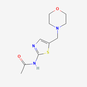 molecular formula C10H15N3O2S B5539560 N-[5-(morpholin-4-ylmethyl)-1,3-thiazol-2-yl]acetamide 