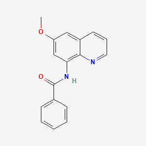 molecular formula C17H14N2O2 B5539705 N-(6-methoxyquinolin-8-yl)benzamide 