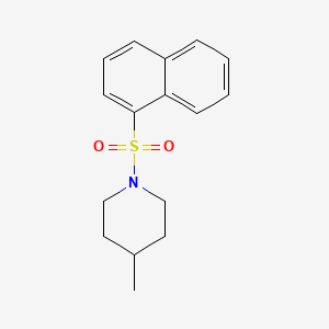 molecular formula C16H19NO2S B5539850 4-Methyl-1-naphthalen-1-ylsulfonylpiperidine 
