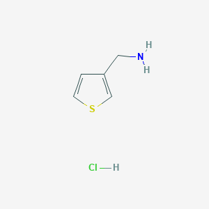 molecular formula C5H8ClNS B055399 Thiophen-3-ylmethanamine hydrochloride CAS No. 115132-84-8