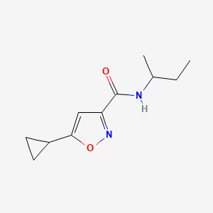 molecular formula C11H16N2O2 B5540110 n-(Sec-butyl)-5-cyclopropylisoxazole-3-carboxamide 