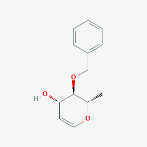 molecular formula C13H16O3 B055402 4-O-Benzyl-L-rhamnal CAS No. 117249-16-8