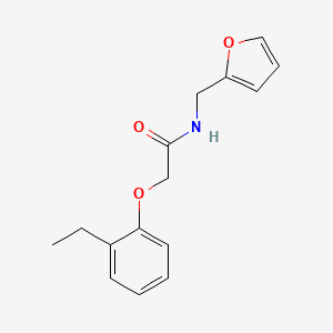 molecular formula C15H17NO3 B5540229 2-(2-ethylphenoxy)-N-(furan-2-ylmethyl)acetamide 