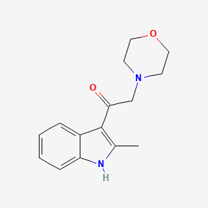 molecular formula C15H18N2O2 B5540252 1-(2-methyl-1H-indol-3-yl)-2-(morpholin-4-yl)ethanone 