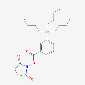 molecular formula C23H35NO4Sn B055403 N-Succinimidyl-3-(tri-n-butylstannyl)benzoate CAS No. 112725-22-1