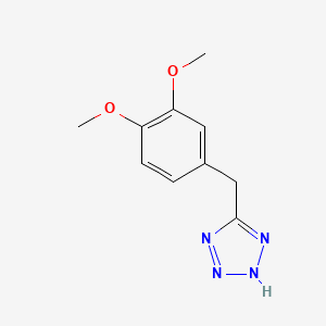 molecular formula C10H12N4O2 B5540300 2-METHOXY-4-(1H-1,2,3,4-TETRAAZOL-5-YLMETHYL)PHENYL METHYL ETHER 